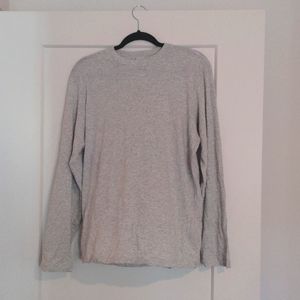 SKIMS BOYFRIEND LONG SLEEVE T-SHIRT | LIGHT HEATHE
